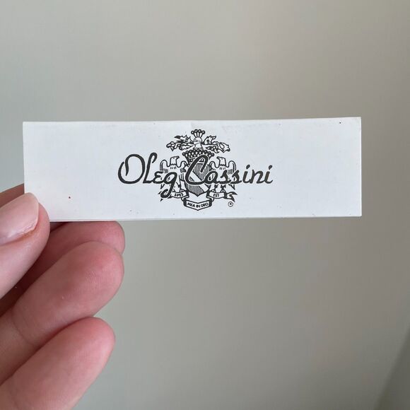 Two Vintage Oleg Cassini Crystal Square Candle Holder - Picture 4 of 11